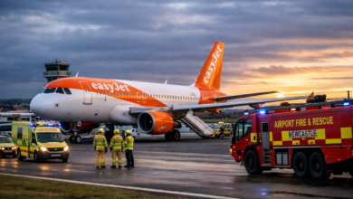 EasyJet Flight U2238 Emergency Landing at Newcastle